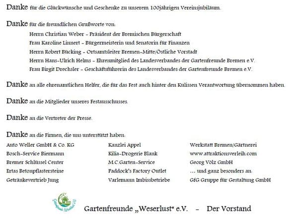 Die Feier im Festzelt